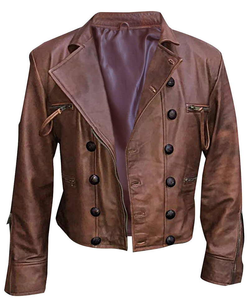 Justice League Arthur Curry Brown Leather Jacket Justice League Arthur Curry Brown Leather Jacket - Image 3