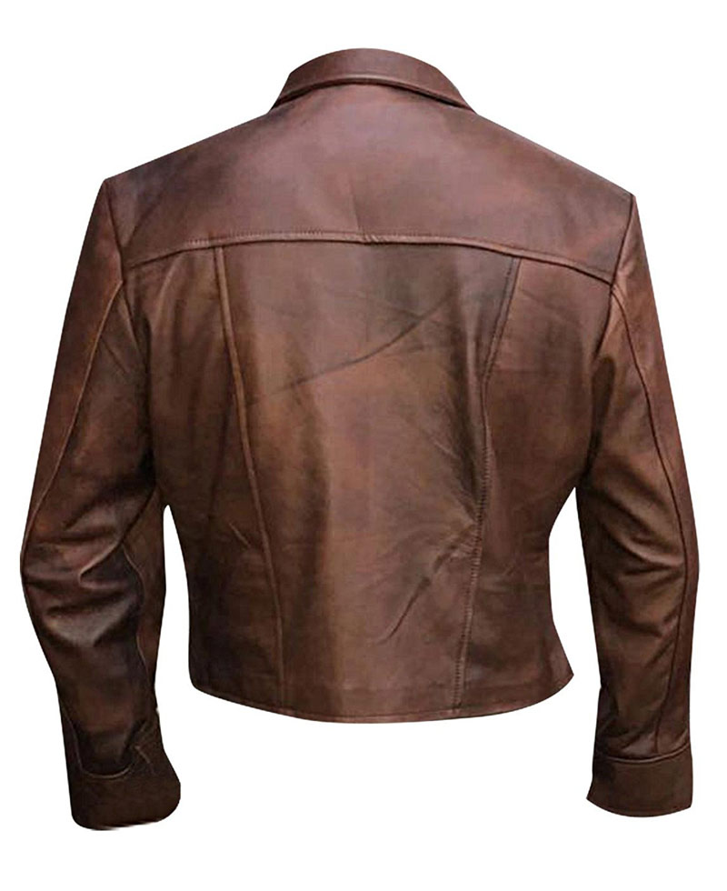 Justice League Arthur Curry Brown Leather Jacket Justice League Arthur Curry Brown Leather Jacket - Image 2