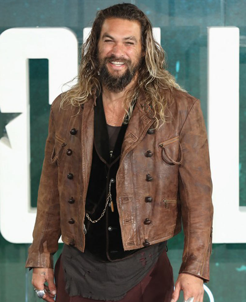 Justice League Arthur Curry Brown Leather Jacket Justice League Arthur Curry Brown Leather Jacket - Image 5