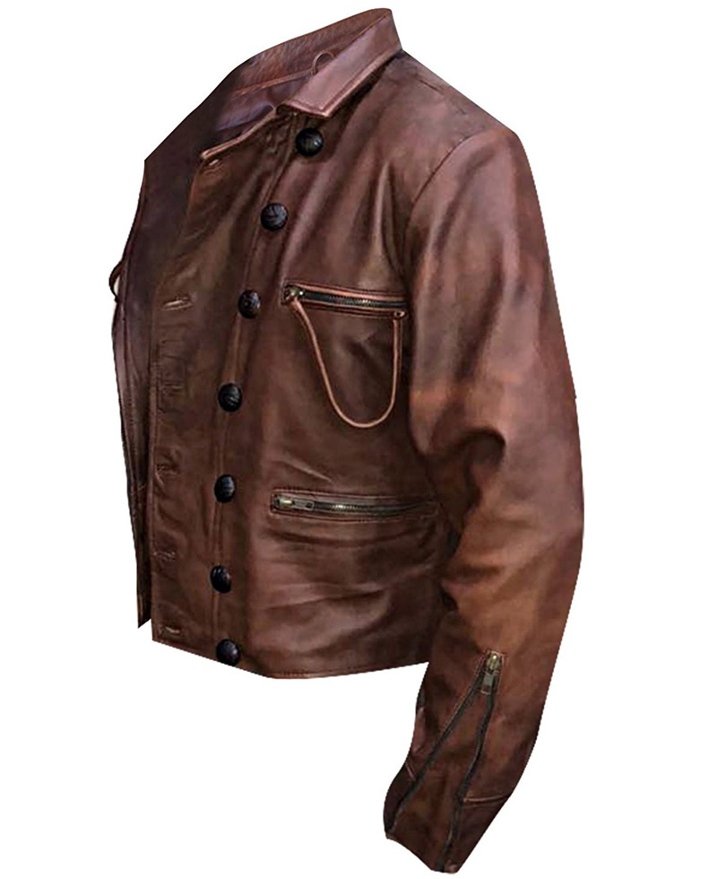 Justice League Arthur Curry Brown Leather Jacket Justice League Arthur Curry Brown Leather Jacket - Image 4