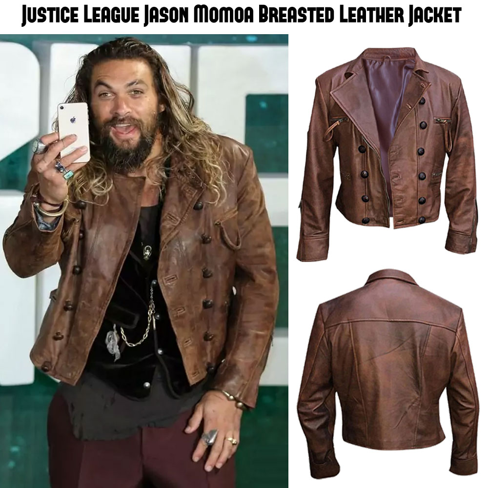 Justice League Arthur Curry Brown Leather Jacket Justice League Arthur Curry Brown Leather Jacket - Image 6