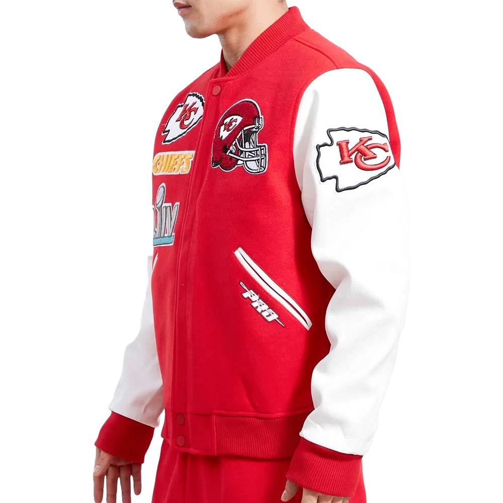 Kansas City Chiefs Logo Varsity Jacket Kansas City Chiefs Logo Varsity Jacket - Image 3