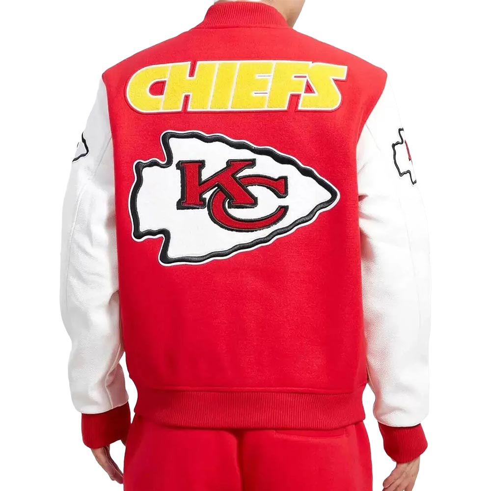 Kansas City Chiefs Logo Varsity Jacket Kansas City Chiefs Logo Varsity Jacket - Image 2