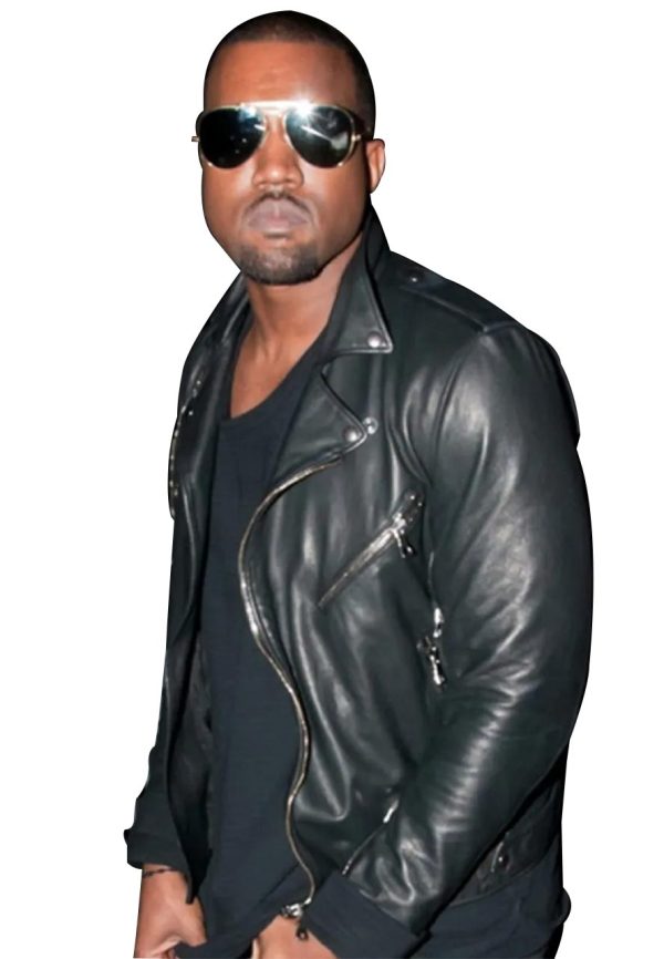 Kanye West Black Leather Jacket