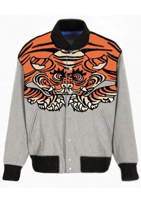 Kanye West Pastelle Tiger Varsity Jacket