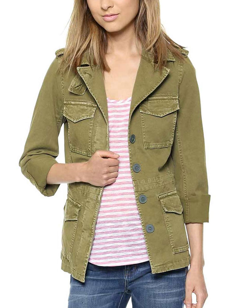 Kara Killmer Chicago Fire Green Jacket Kara Killmer Chicago Fire Green Jacket - Image 3