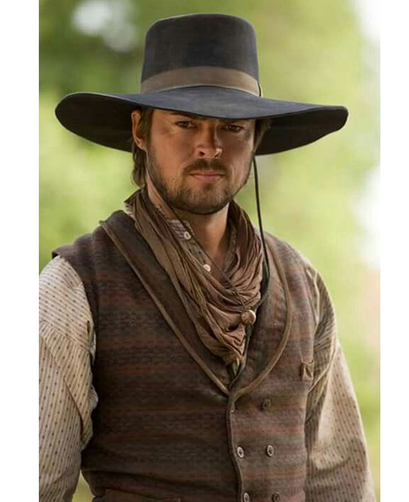 Karl Urban Comanche Moon Brown Vest Karl Urban Comanche Moon Brown Vest - Image 5