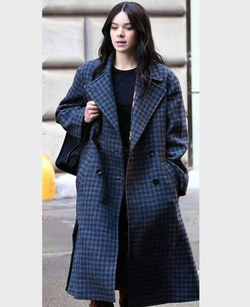 Hailee Steinfeld Hawkeye Black and Grey Coat Hailee Steinfeld Hawkeye Black and Grey Coat - Image 5
