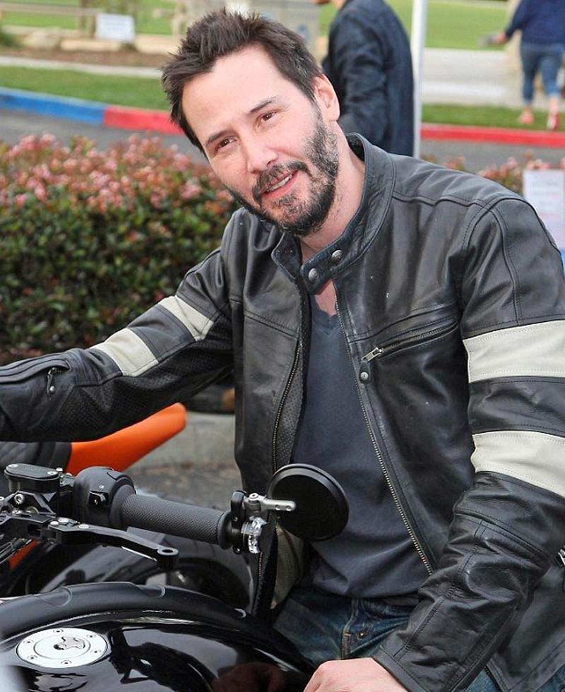 Keanu Reeves John Wick Motorcycle Leather Jacket Keanu Reeves John Wick Motorcycle Leather Jacket - Image 2