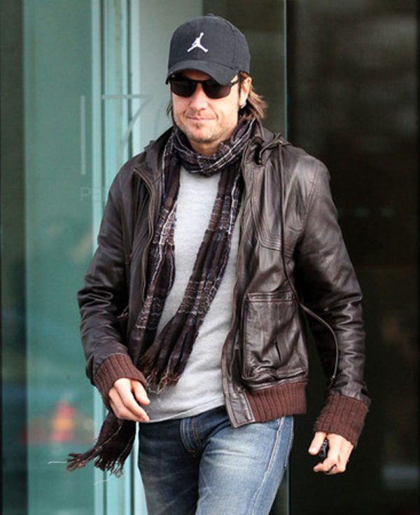 Keith Urban Brown Leather Jacket