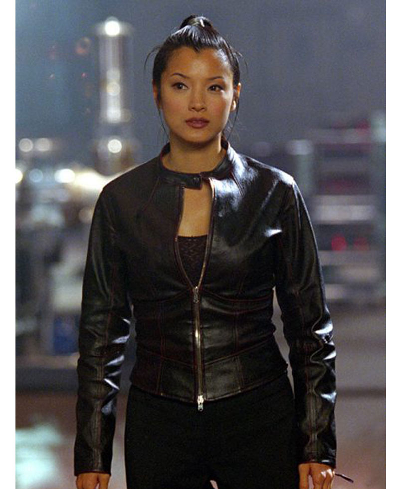 Kelly Hu Cradle 2 The Grave Black Leather Jacket Kelly Hu Cradle 2 The Grave Black Leather Jacket