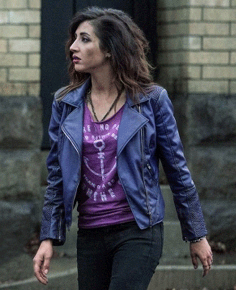 Kelly Maxwell Ash Vs Evil Dead Dana Delorenzo Purple Jacket Kelly Maxwell Ash Vs Evil Dead Dana Delorenzo Purple Jacket - Image 2