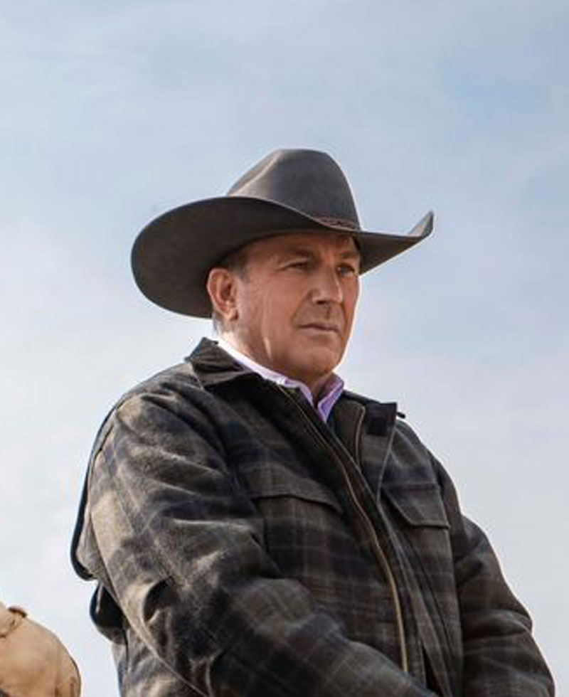 Kevin Costner Yellowstone Plaid Jacket Kevin Costner Yellowstone Plaid Jacket - Image 3