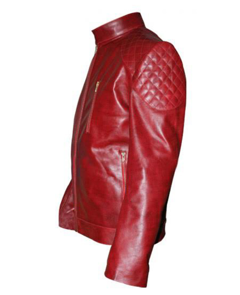Kevin Hart Ride Along Maroon Leather Jacket Kevin Hart Ride Along Maroon Leather Jacket - Image 3
