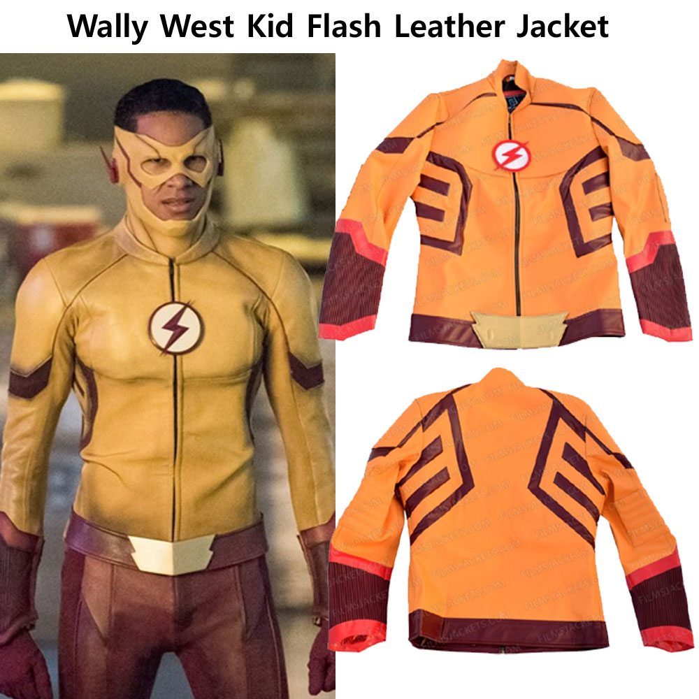 Flash Season 3 Kid Flash Jacket Flash Season 3 Kid Flash Jacket - Image 3