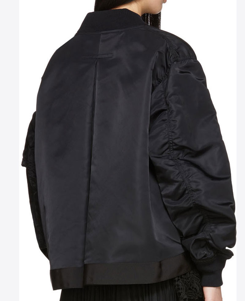 Killing Eve Jodie Comer Black Bomber Jacket Killing Eve Jodie Comer Black Bomber Jacket - Image 2