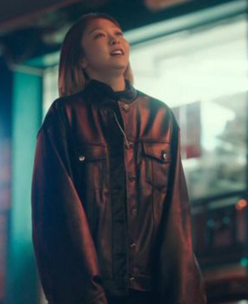 Itaewon Class Kim Da-Mi Black Leather Jacket Itaewon Class Kim Da-Mi Black Leather Jacket - Image 5