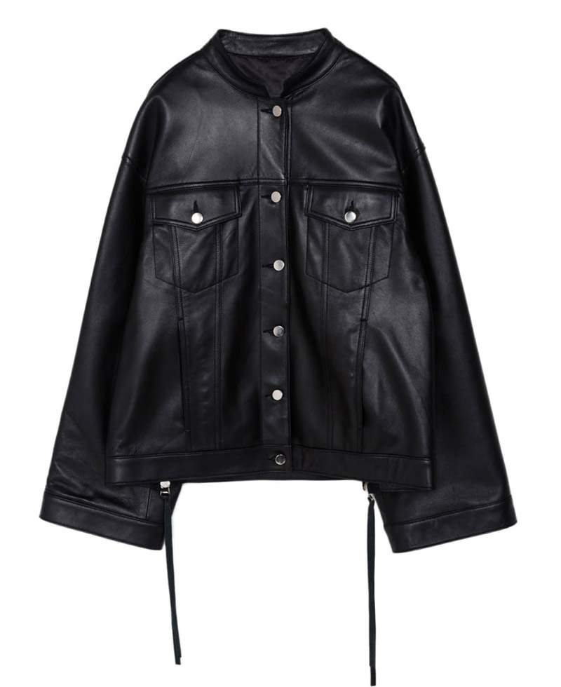 Itaewon Class Kim Da-Mi Black Leather Jacket Itaewon Class Kim Da-Mi Black Leather Jacket