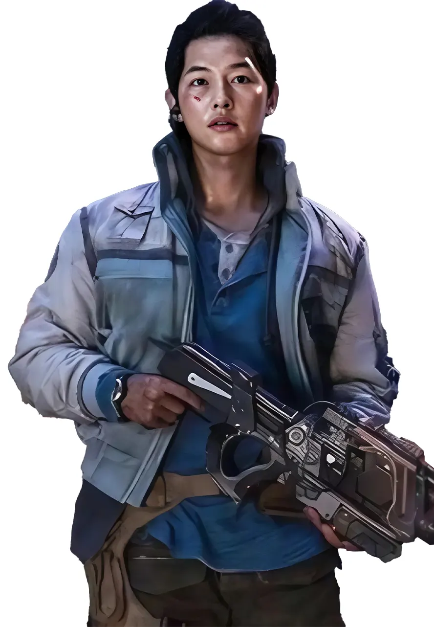 Space Sweepers Song Joong Ki Grey Jacket Space Sweepers Song Joong Ki Grey Jacket - Image 4