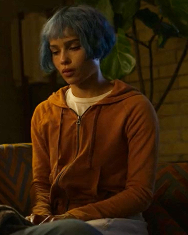 Kimi Zoe Kravitz Brown Hoodie Kimi Zoe Kravitz Brown Hoodie