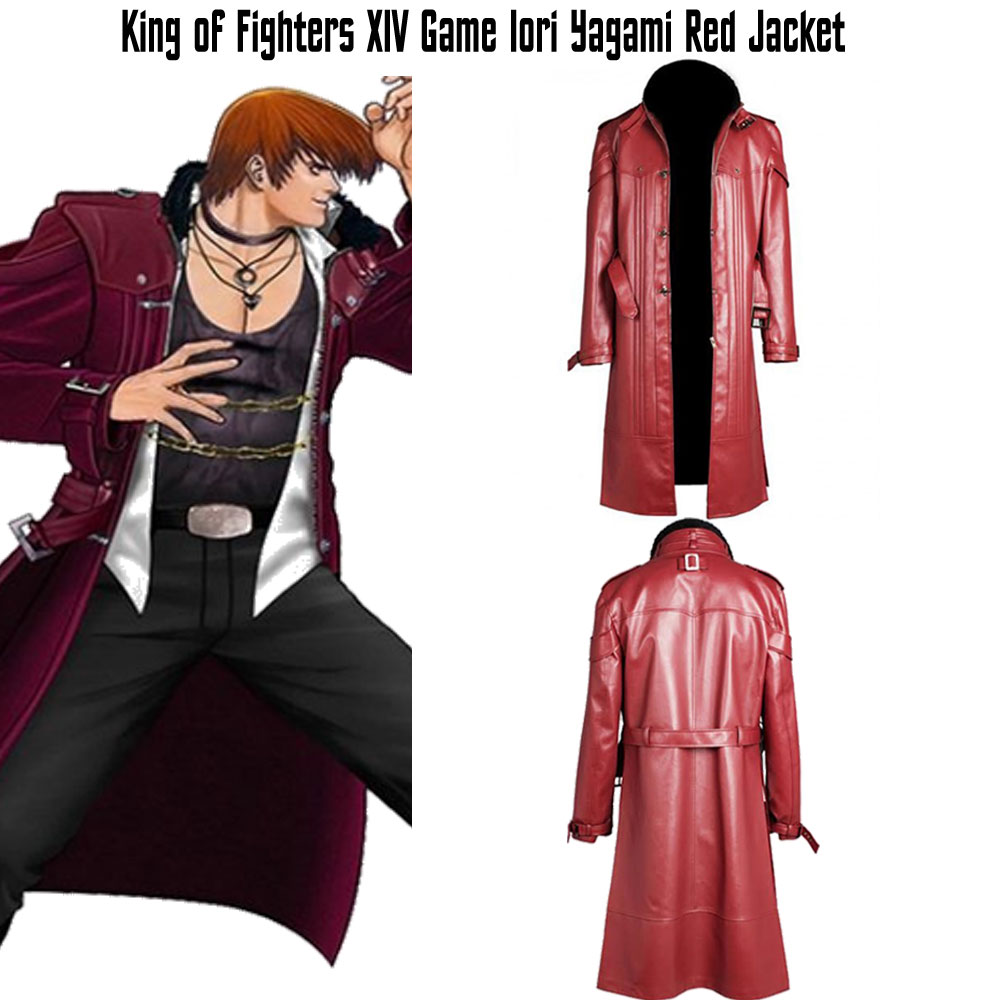 Iori Yagami King of Fighters XIV Leather Jacket Iori Yagami King of Fighters XIV Leather Jacket - Image 3