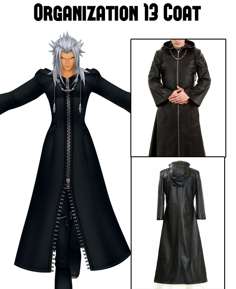 Kingdom Hearts Game Organization 13 Leather Coat kingdom hearts organization 13 coat