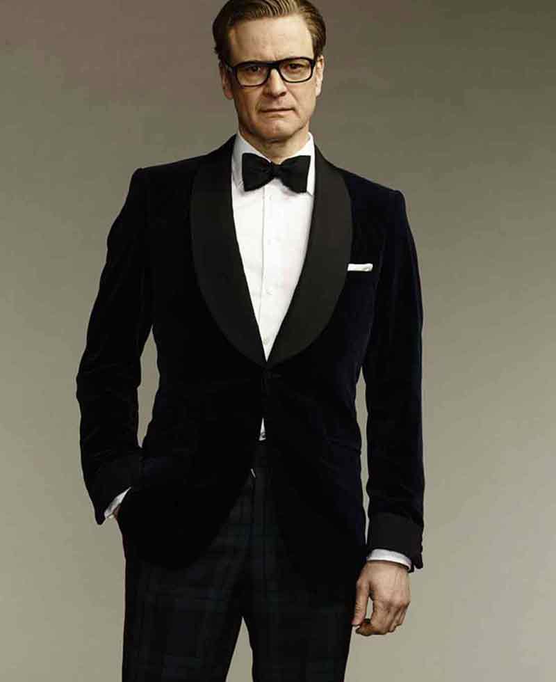 Kingsman Colin Firth Blue Tuxedo Kingsman Colin Firth Blue Tuxedo - Image 4