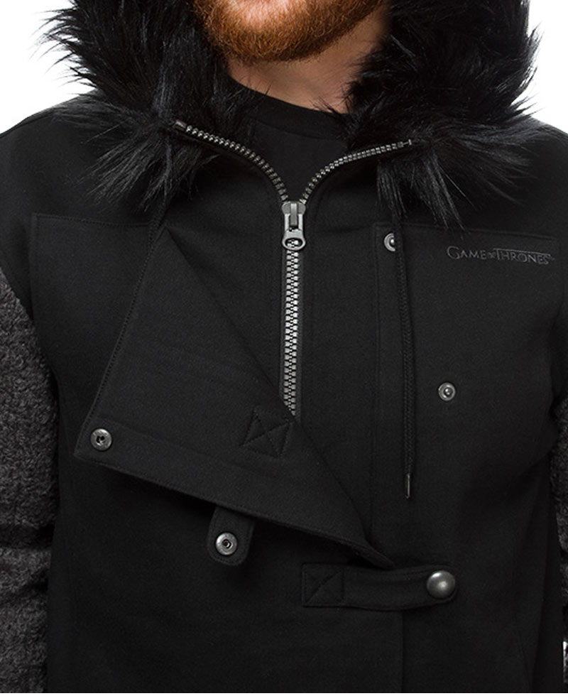 Jon Snow Game of Thrones Fur Hoodie Jon Snow Game of Thrones Fur Hoodie - Image 3