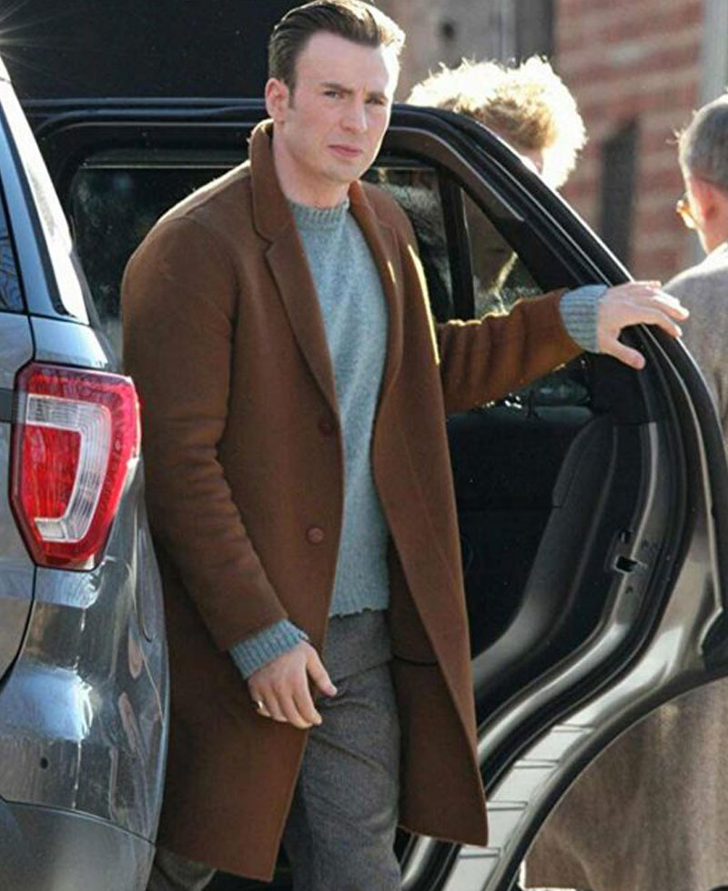 Knives Out Chris Evans Brown Coat Knives Out Chris Evans Brown Coat - Image 2