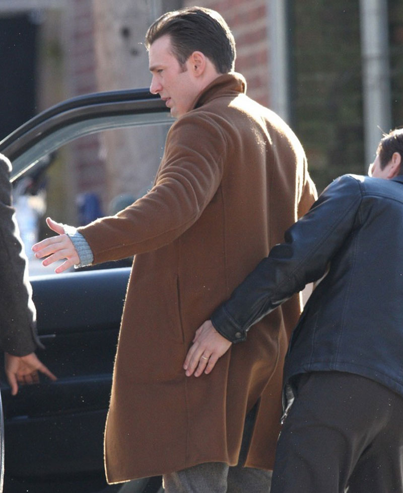 Knives Out Chris Evans Brown Coat Knives Out Chris Evans Brown Coat - Image 4