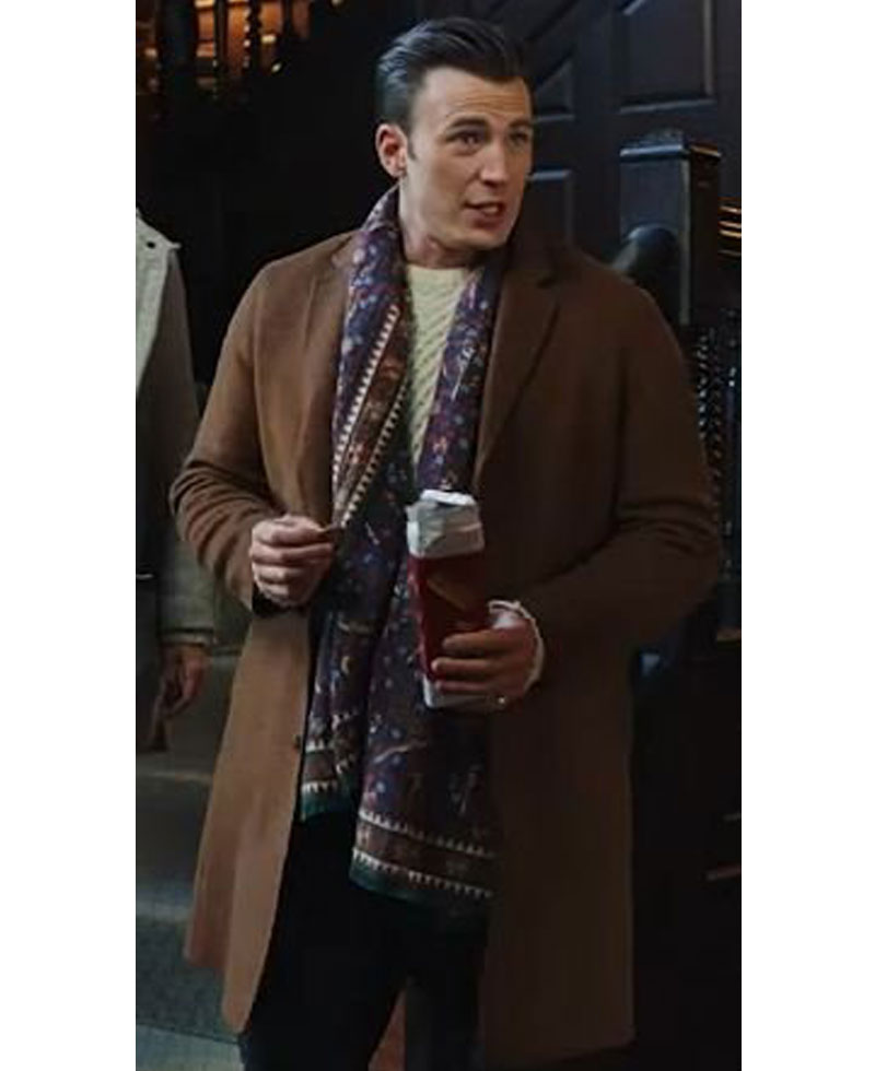 Knives Out Chris Evans Brown Coat Knives Out Chris Evans Brown Coat - Image 6
