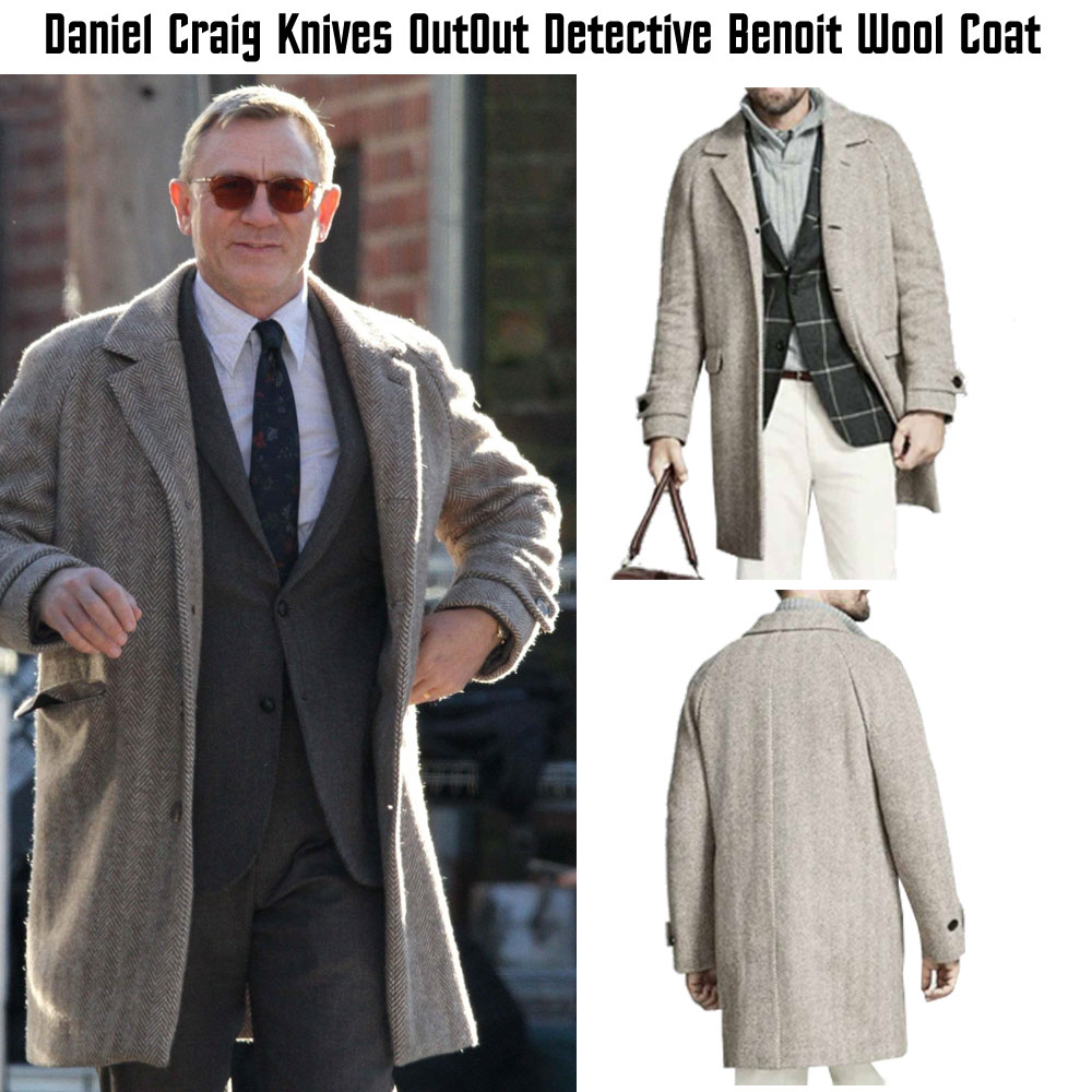 Knives Out Daniel Craig Grey Coat Knives Out Daniel Craig Grey Coat - Image 7