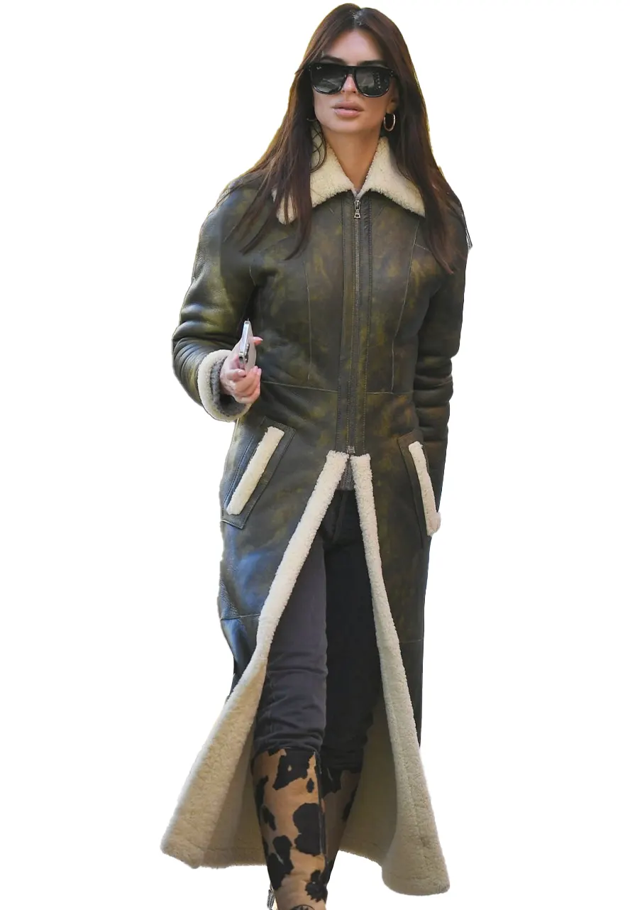 Knwls Shearling Tie Dye Coat Knwls Shearling Tie Dye Coat