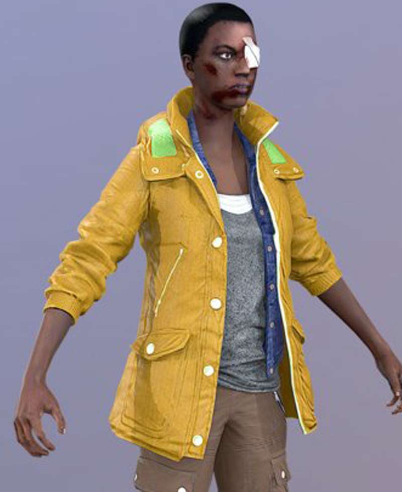 Dead Rising 4 Kylie Hammond Yellow Hoodie Dead Rising 4 Kylie Hammond Yellow Hoodie - Image 4