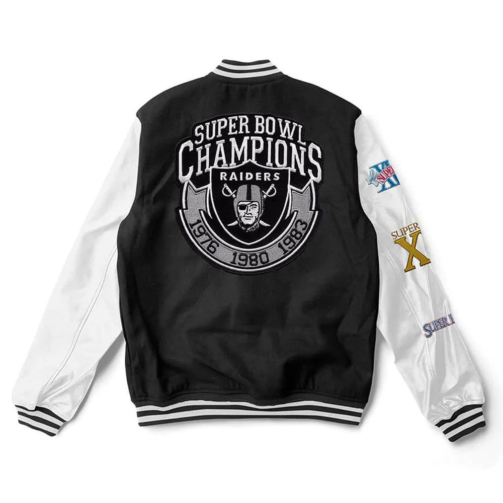 Las Vegas Raiders Varsity Jacket Las Vegas Raiders Varsity Jacket - Image 2