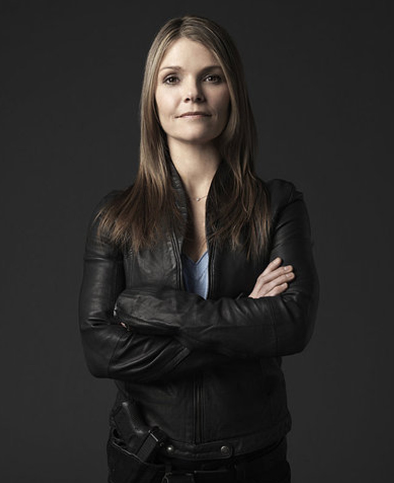 Alexandra Eames Law & Order Kathryn Erbe Leather Jacket Alexandra Eames Law & Order Kathryn Erbe Leather Jacket - Image 2