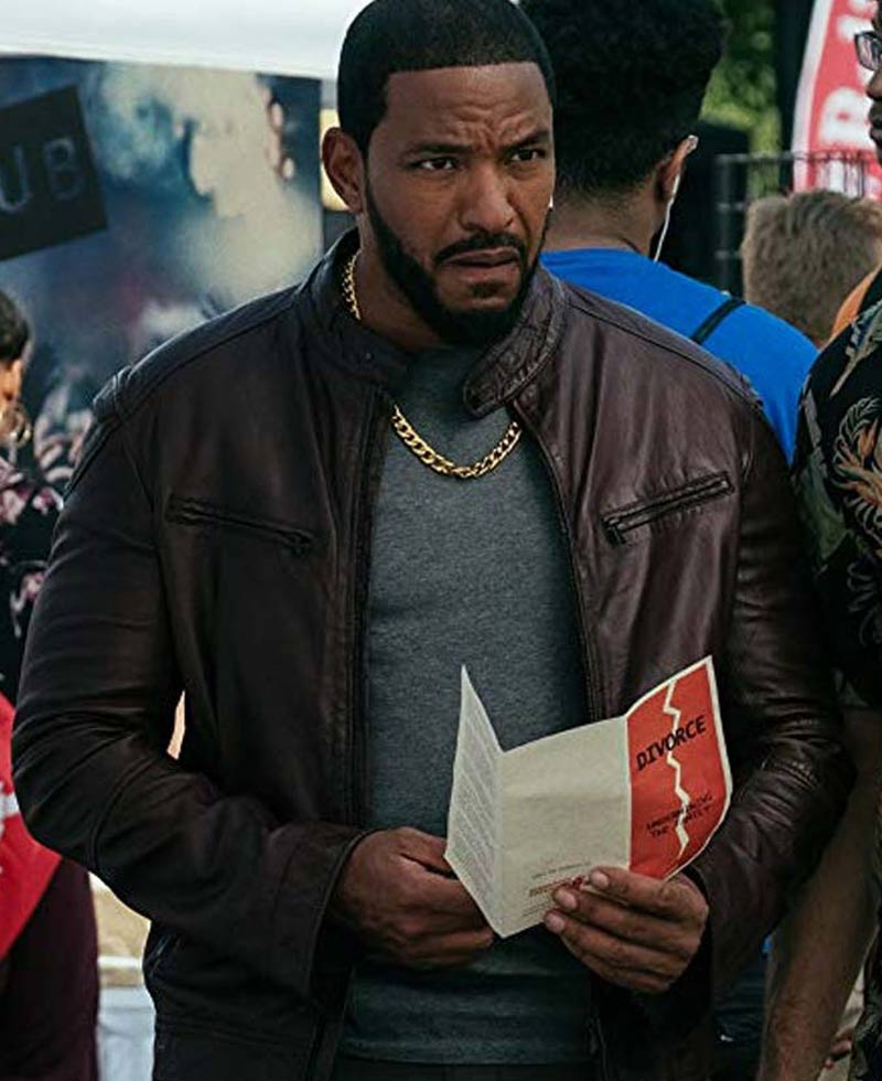 Laz Alonso The Boys Leather Jacket Laz Alonso The Boys Leather Jacket
