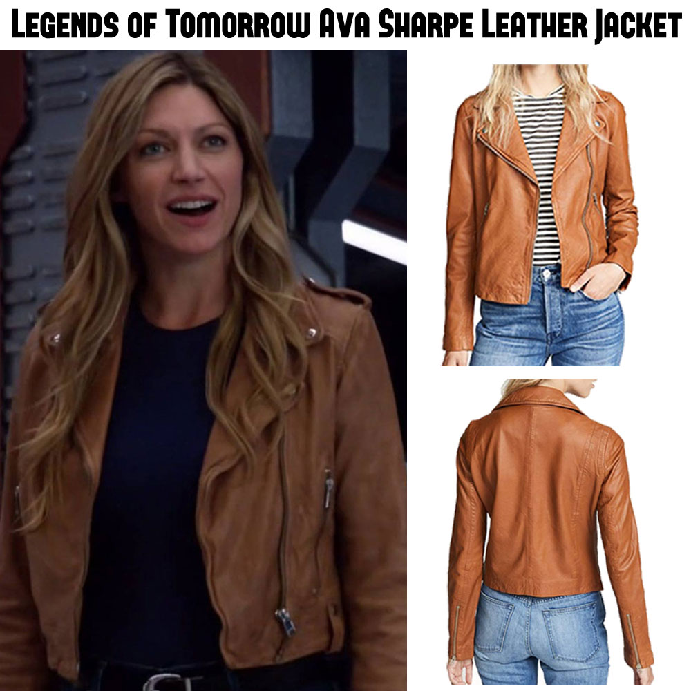 Legends of Tomorrow Jes Macallan Brown Leather Biker Jacket Legends of Tomorrow Jes Macallan Brown Leather Biker Jacket - Image 3