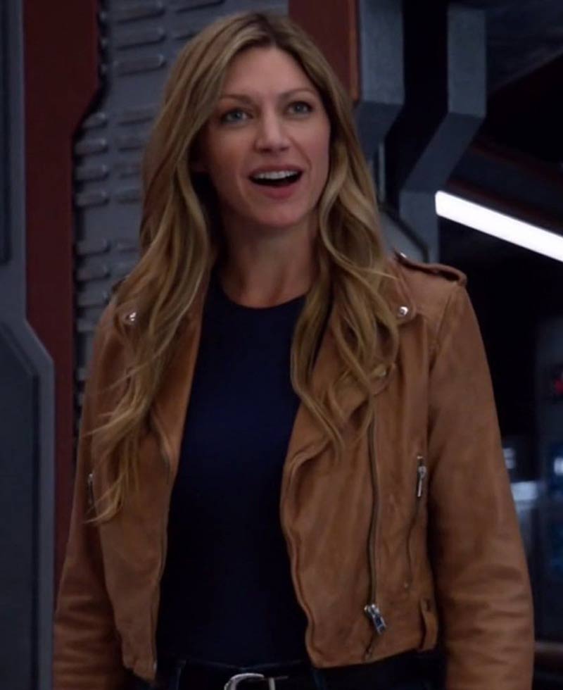 Legends of Tomorrow Jes Macallan Brown Leather Biker Jacket Legends of Tomorrow Jes Macallan Brown Leather Biker Jacket - Image 5