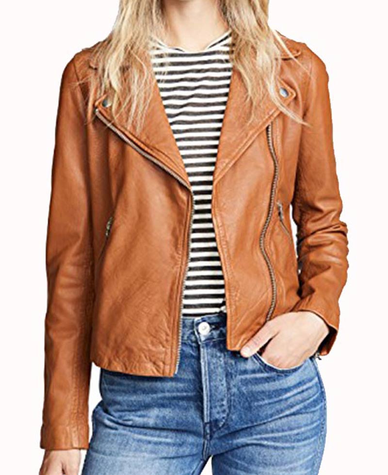 Legends of Tomorrow Jes Macallan Brown Leather Biker Jacket Legends of Tomorrow Jes Macallan Brown Leather Biker Jacket