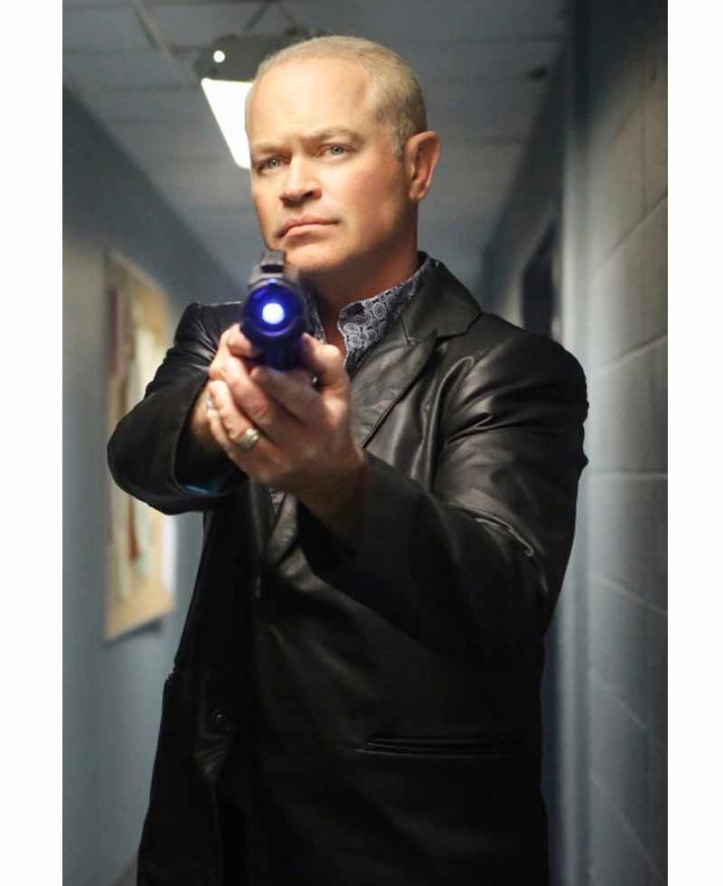 Legends of Tomorrow Neal Mcdonough Black Leather Blazer Legends of Tomorrow Neal Mcdonough Black Leather Blazer - Image 3