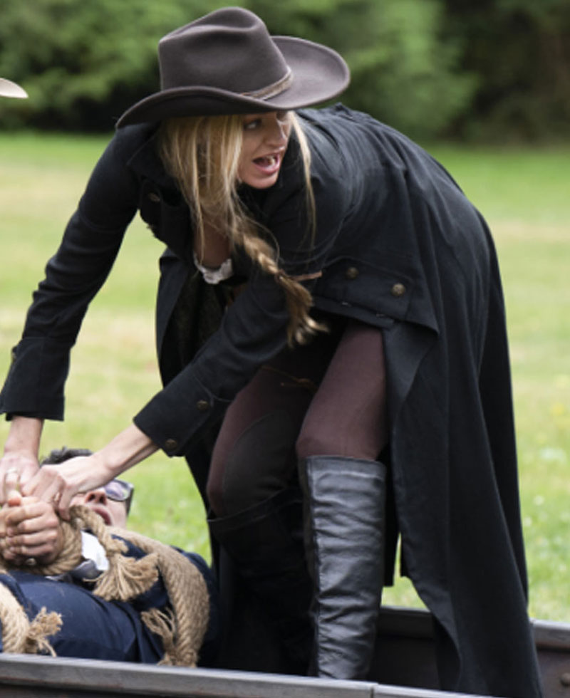 Jes Macallan Legends of Tomorrow Black Coat Jes Macallan Legends of Tomorrow Black Coat - Image 2