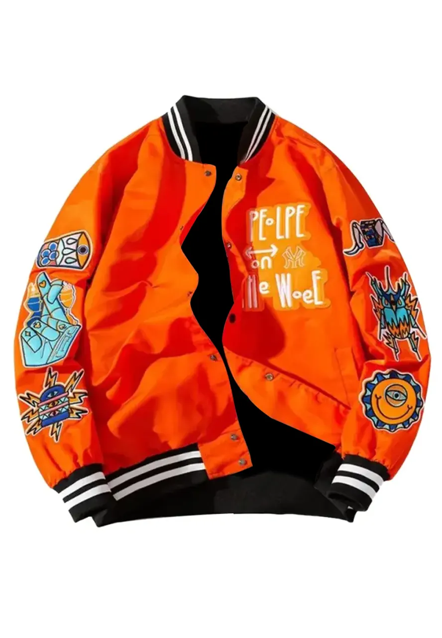 Leora Toy Hip Hop Varsity Jacket Leora Toy Hip Hop Varsity Jacket - Image 2