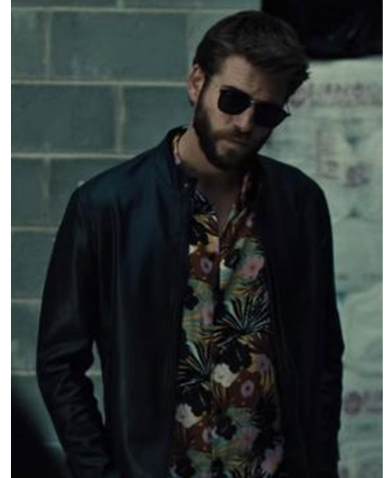 Liam Hemsworth Killerman Black Leather Jacket Liam Hemsworth Killerman Black Leather Jacket - Image 2
