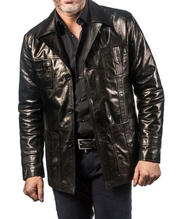 John Simm Life on Mars Black Leather Jacket