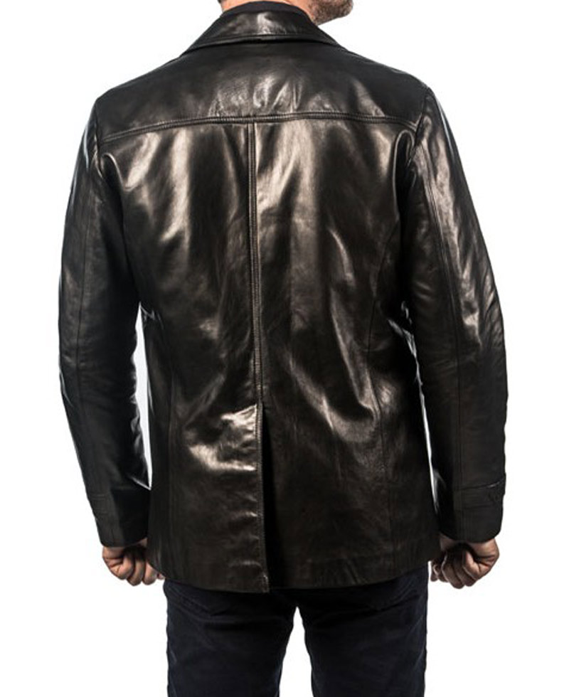John Simm Life on Mars Black Leather Jacket John Simm Life on Mars Black Leather Jacket - Image 2