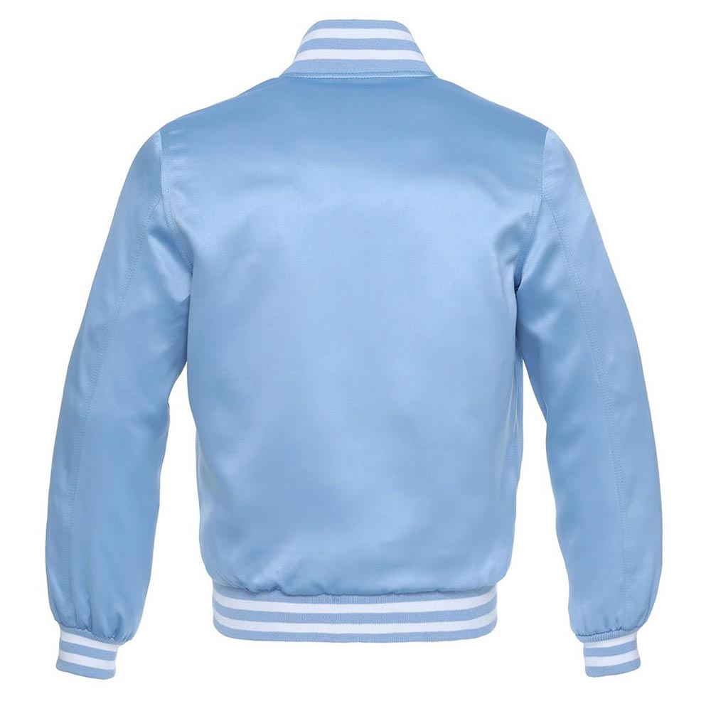 Light Baby Blue Varsity Jacket Light Baby Blue Varsity Jacket - Image 2