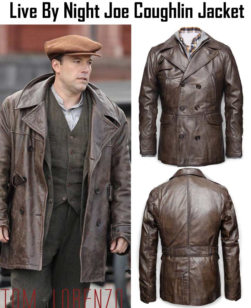 Ben Affleck Live By Night Joe Coughlin Leather Jacket Ben Affleck Live By Night Joe Coughlin Leather Jacket - Image 4