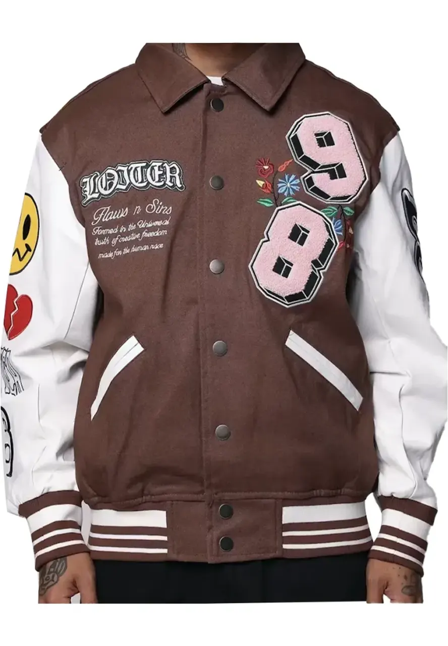 Loiter Flaws Varsity Jacket Loiter Flaws Varsity Jacket - Image 4