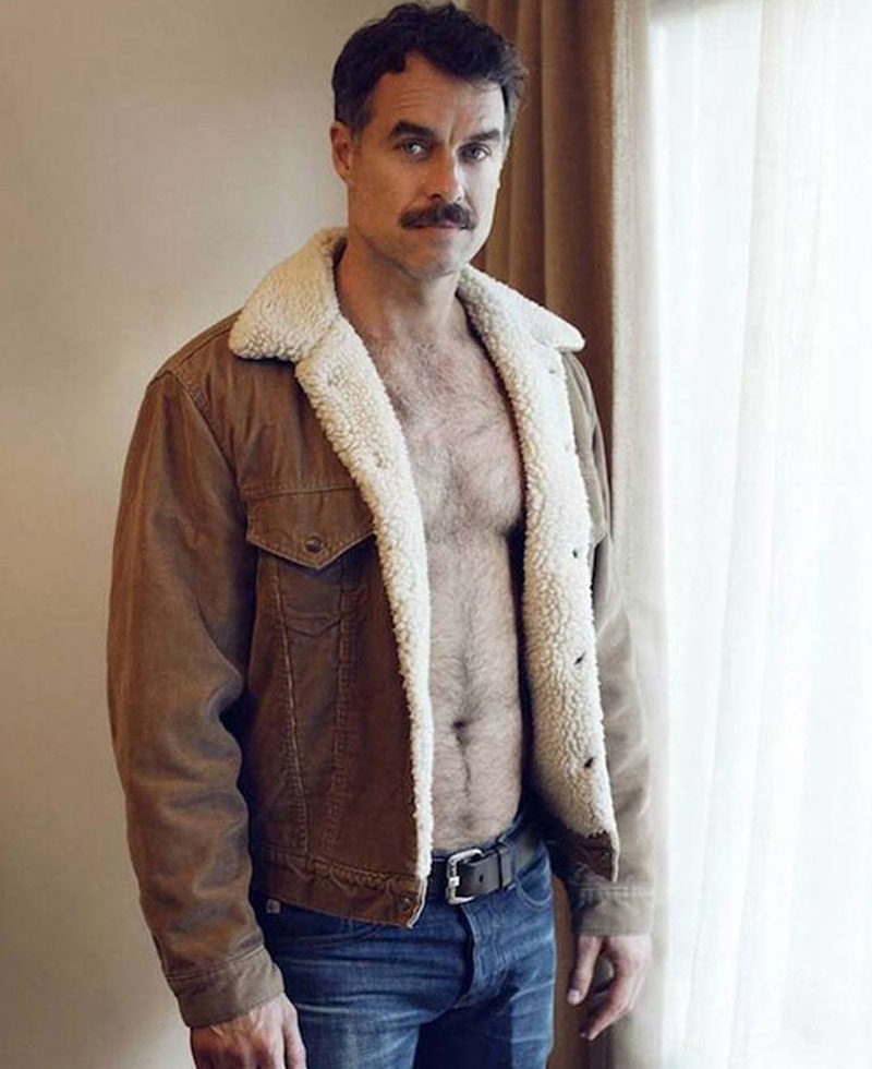 Looking The Movie Murray Bartlett Shearling Jacket Looking The Movie Murray Bartlett Shearling Jacket - Image 2